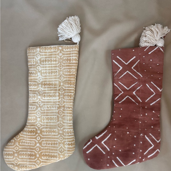 Lulu and Georgia Tan and Brown Holiday Stocking Set - Picture 2 of 3